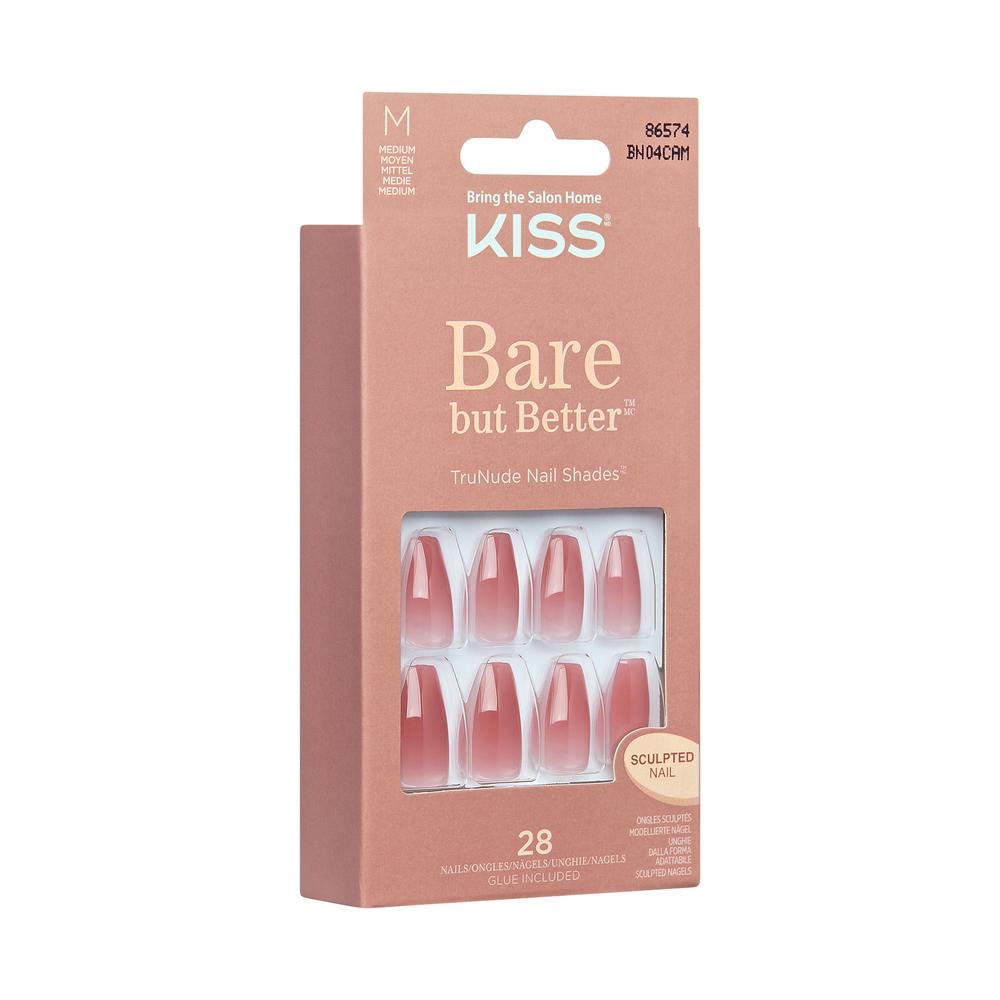 Kiss Bare But Better Nails Nude Nude Bn C Stk Kr Fri