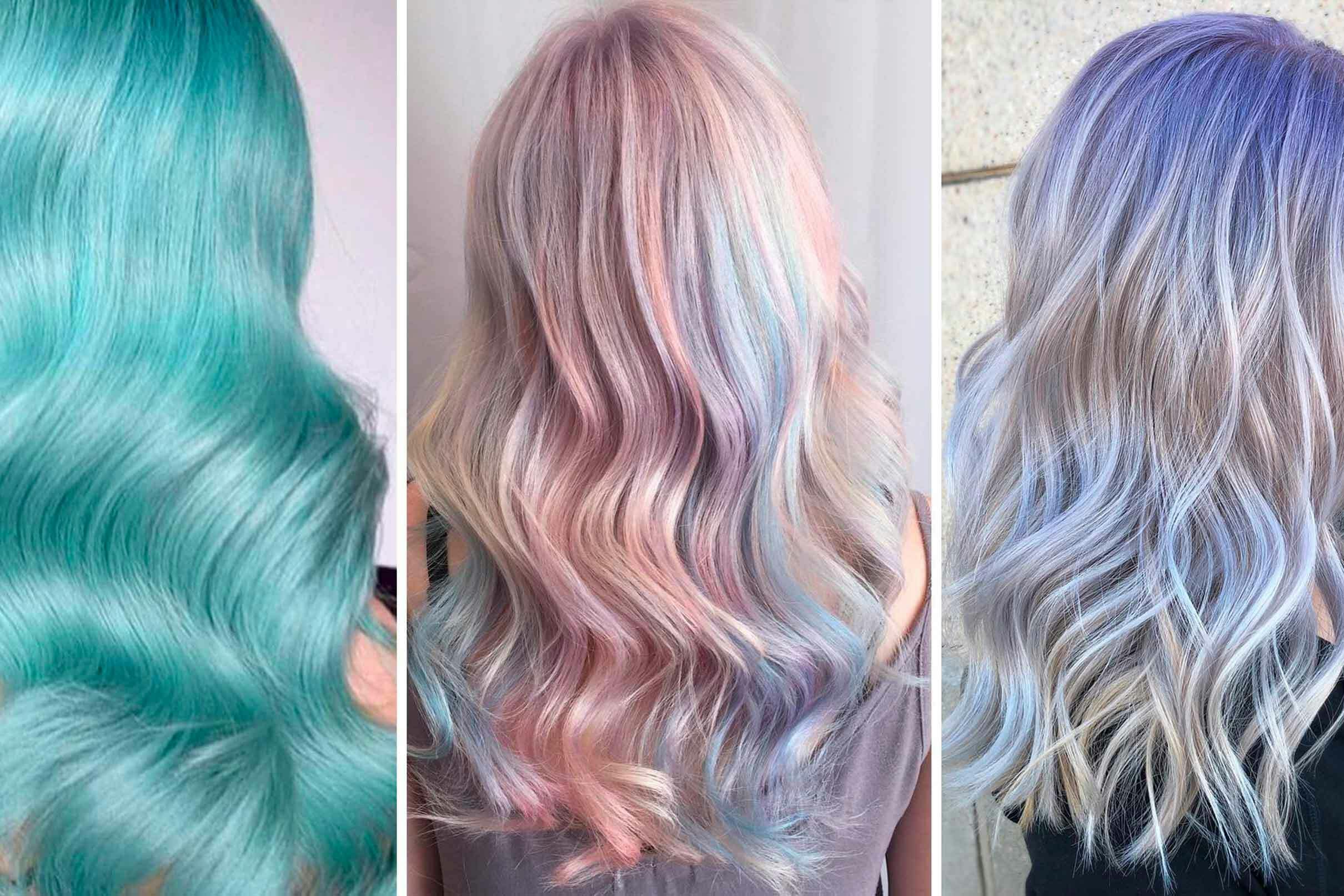Pastelfarver er en smuk måde at shine håret op på.