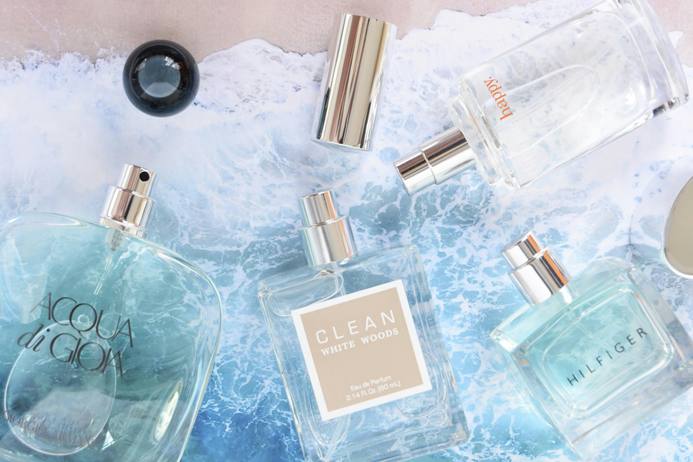 Parfumer: Giorgio Armani, DKNY, Clinique Happy, Clean 