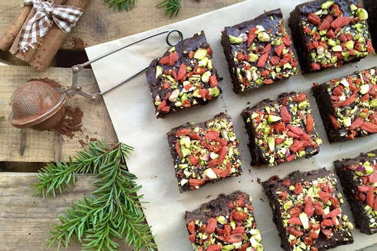 Opskrift på sunde brownies med black beans og juledrys