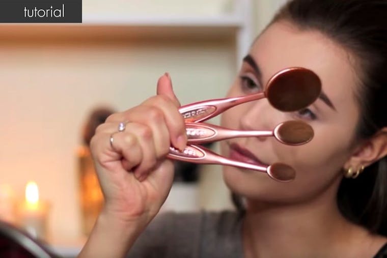 Ovale makeup børster - tutorial