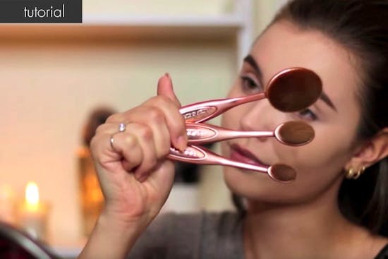 Ovale makeup børster - tutorial