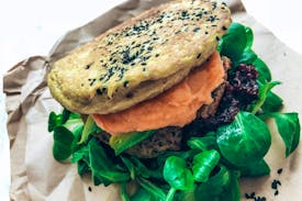 Opskrift: Vegetarburger med burgerbolle uden mel