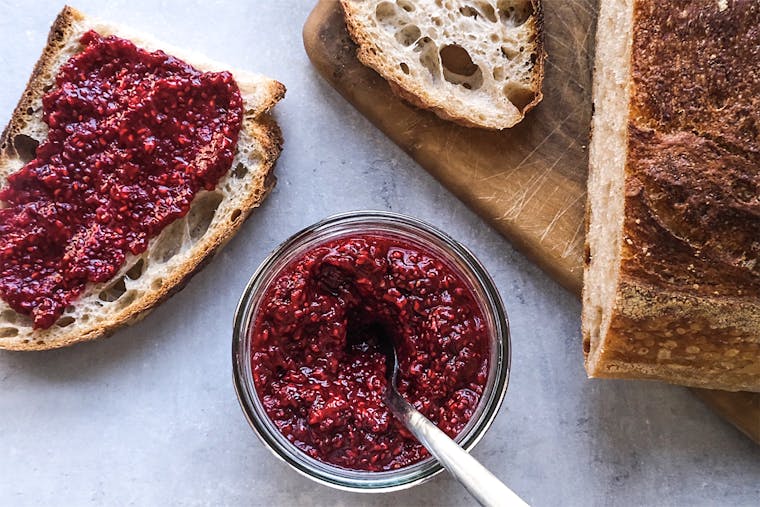 Opskrift: Hindbærmarmelade med chiafrø