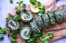 Opskrift: Spinatroulade med laks