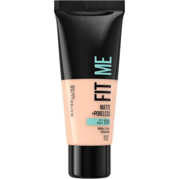 Fit Me Matte & Poreless Foundation 102 Fair Ivory 30 Ml Fra Maybelline