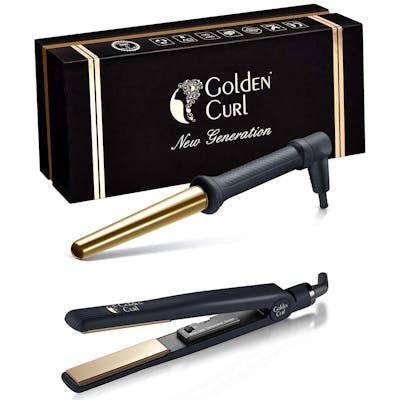 Golden Curl The Double Gold 1&quot; Straightener + 18-22 mm Curler 1 stk