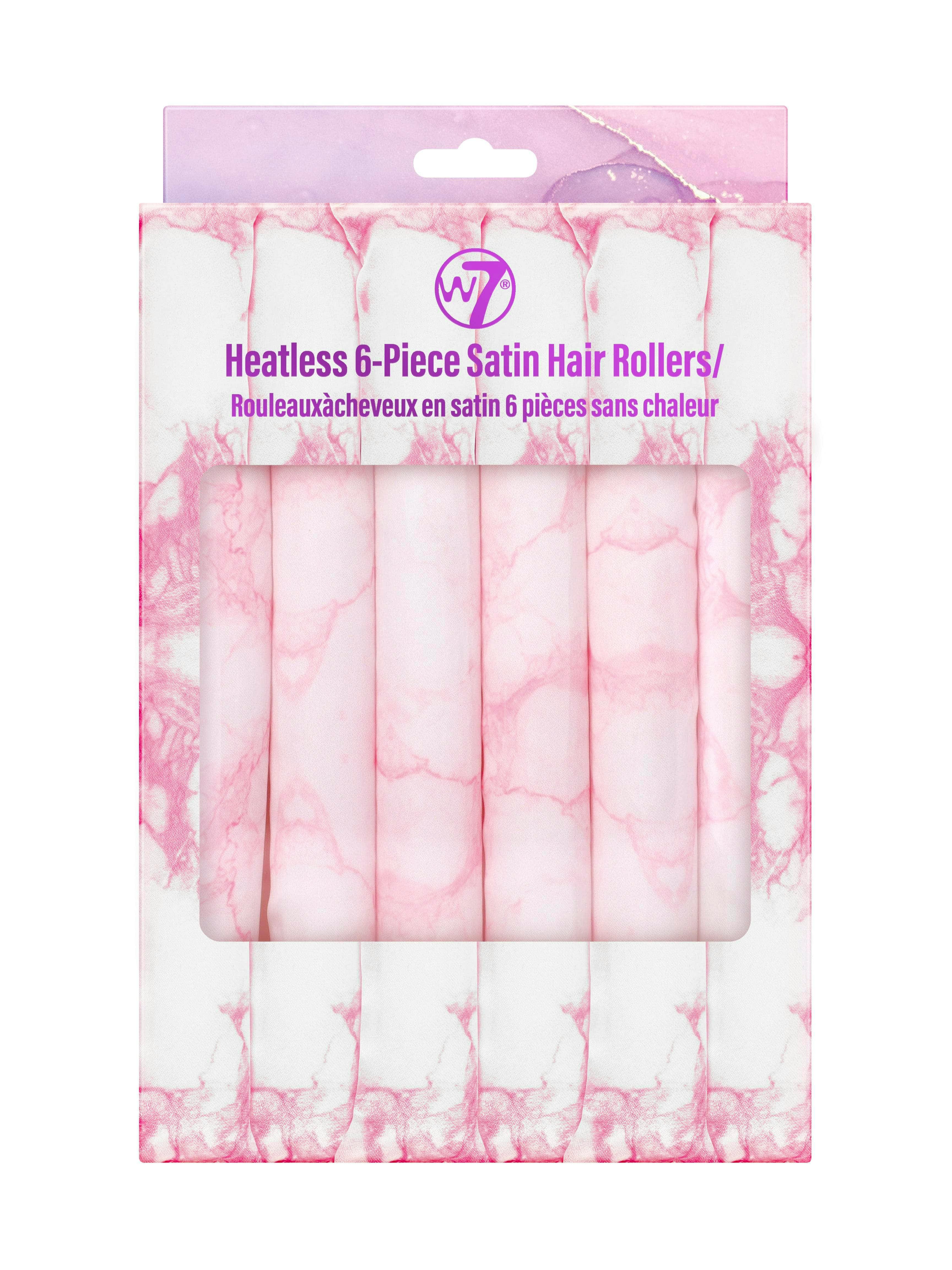 W7 Heatless Satin Hair Rollers 6 st