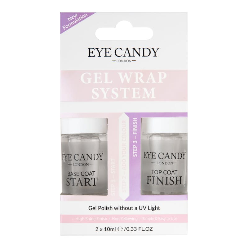 Eye Candy Gel Wrap System Base Coat &amp; Top Coat 2 x 10 ml