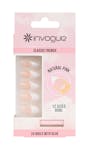 Invogue Classic French Oval Nails Natural Pink 24 kpl