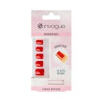 Invogue Classic Square Nails Bright Red 24 st + 2 ml