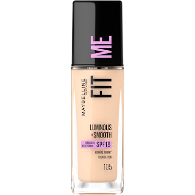 Maybelline Fit Me Luminous &amp; Smooth Foundation 105 Natural Ivory 30 ml