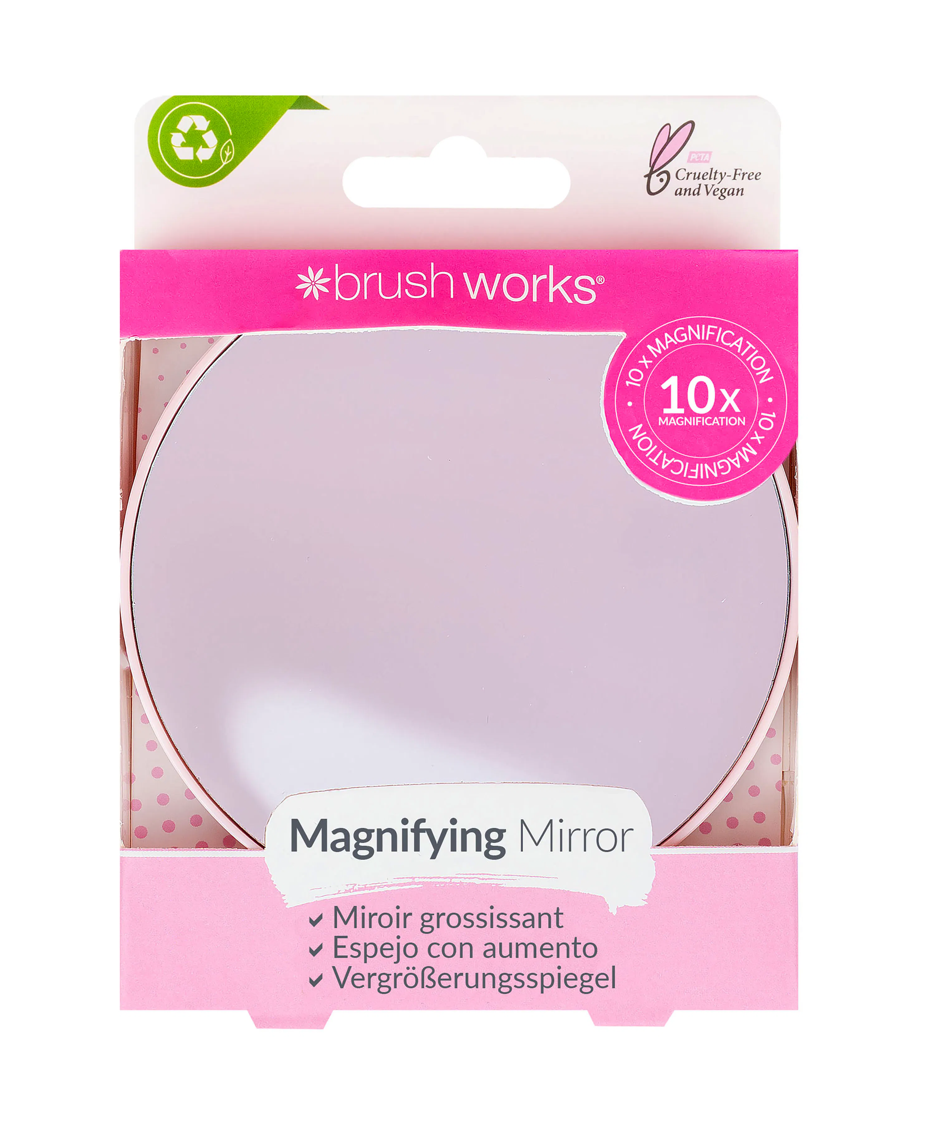 brushworks 10X Magnifying Mirror 1 pcs