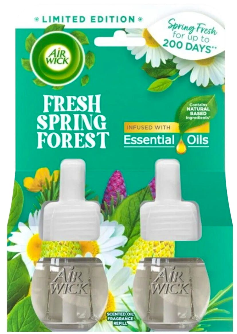 Air Wick Plug In Refill Air Freshener Fresh Spring Forest 2 x 19 ml £5.45