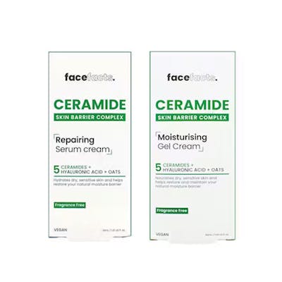 Face Facts Ceramide Repairing Serum Cream + Moisturising Gel Cream 30 ml + 50 ml