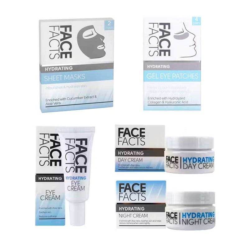 Face Facts Hydrating Skincare Set 5 pcs + 25 ml + 2 x 50 ml