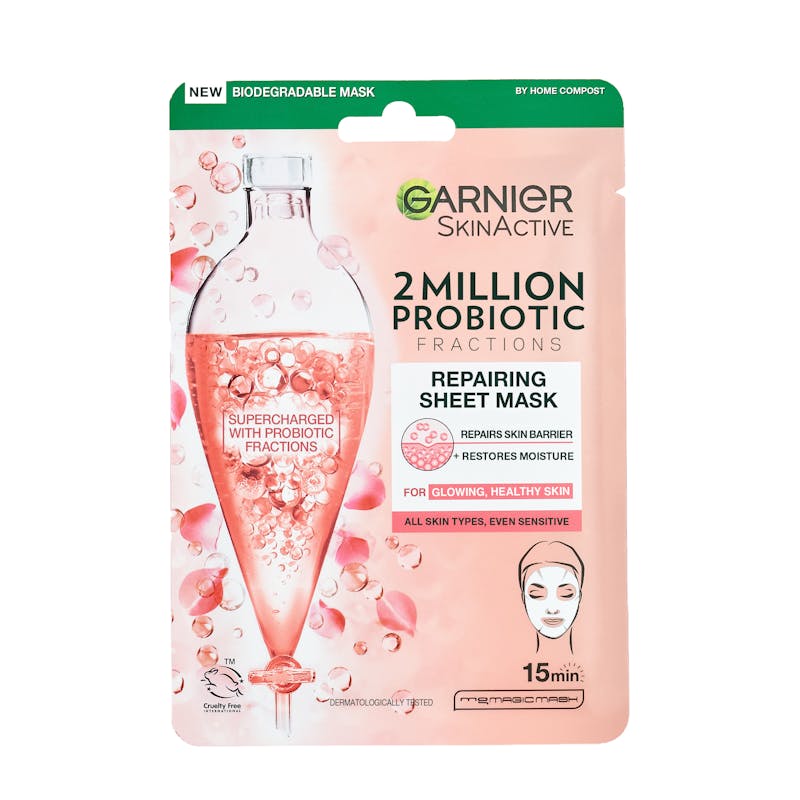 Garnier SkinActive 2 Million Probiotics Fractions Repairing Sheet Mask 1 pcs