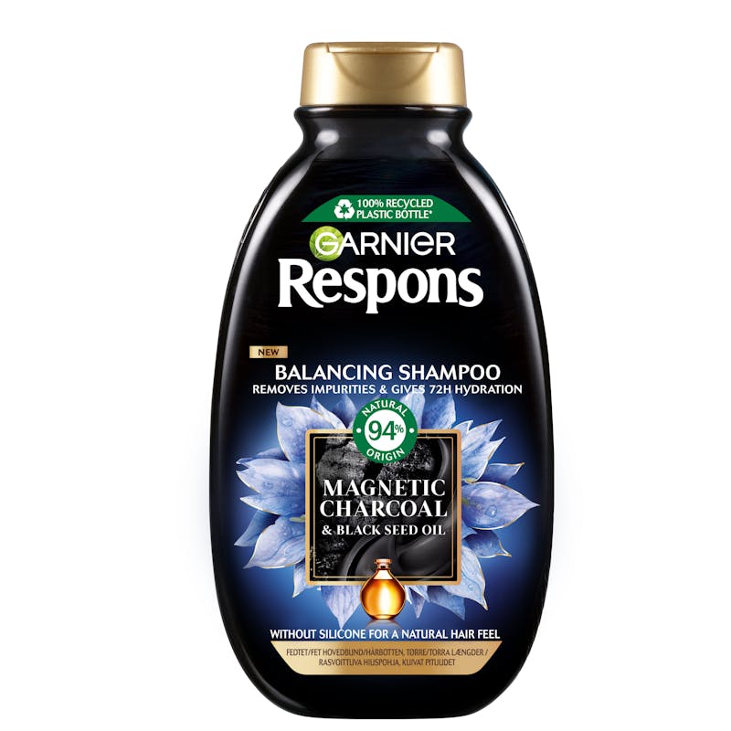 Garnier Respons Magnetic Charcoal Shampoo 250 ml
