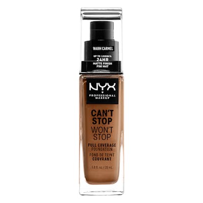 NYX Can&#039;t Stop Won&#039;t Stop Foundation Warm Caramel 30 ml
