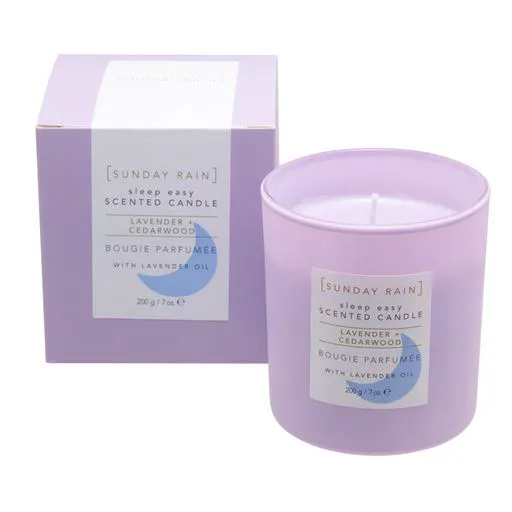 Sunday Rain Sleep Easy Lavender Geurkaars 200 g