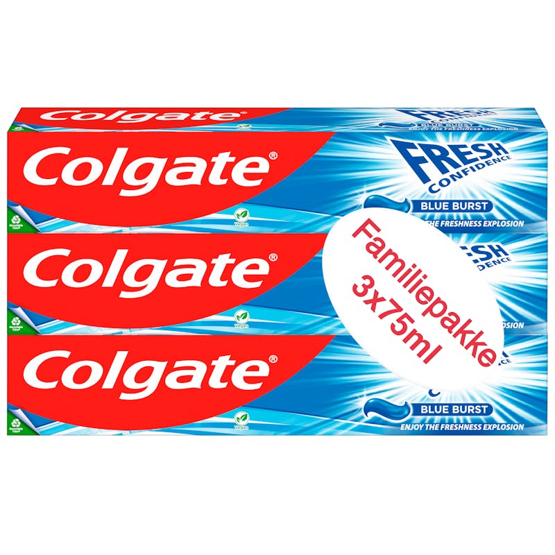 Colgate Fresh Confidence Blue Burst 3 x 75 ml