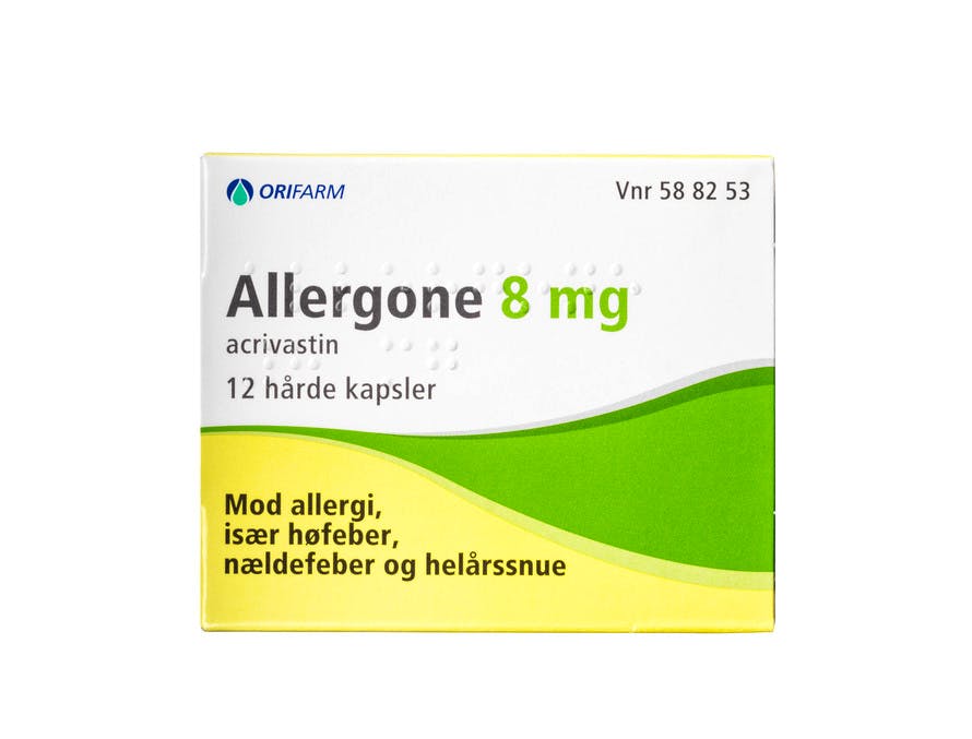 Allergone Kapsler 8 mg 12 stk