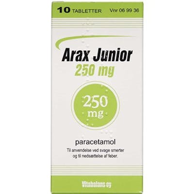 Arax Junior Tabletter 250 mg 10 stk