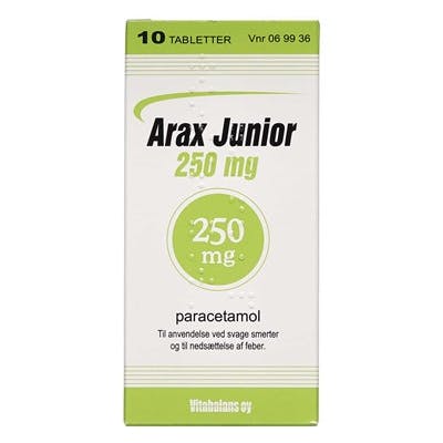 Arax Junior Tabletter 250 mg 10 stk