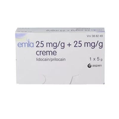 Emla Creme 25+25 mg/g 5 g + 2 stk