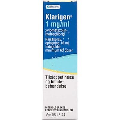 Klarigen Næsespray 1 mg/ml 10 ml