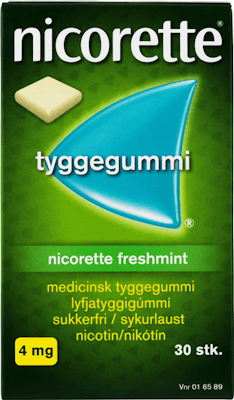 Nicorette Freshmint Tyggegummi 4 mg 30 stk