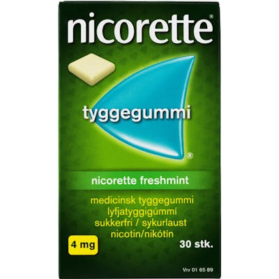 Nicorette Freshmint Tyggegummi 4 mg 30 stk