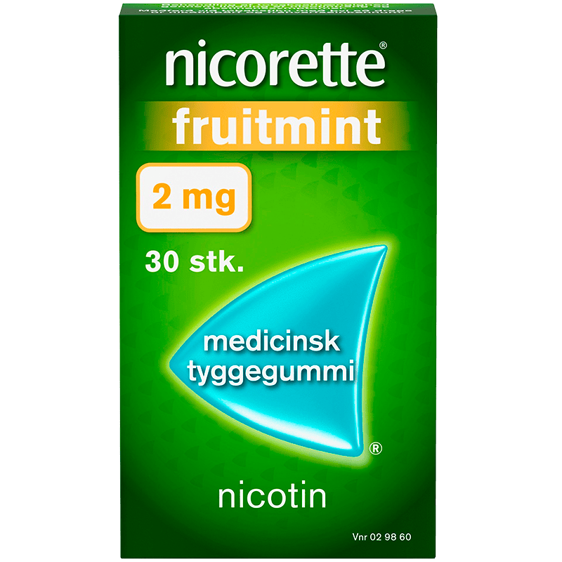 Nicorette Fruitmint Tyggegummi 2 mg 30 stk