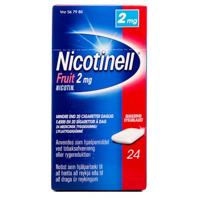 Nicotinell Fruit Tyggegummi 2 mg 24 stk