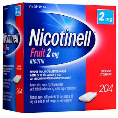 Nicotinell Fruit Tyggegummi 2 mg 204 stk