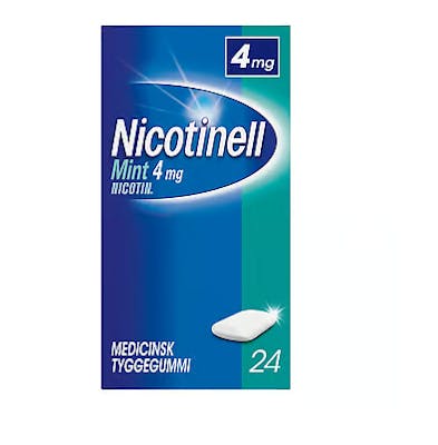 Nicotinell Mint Tyggegummi 4 mg 24 stk