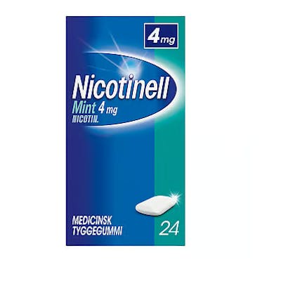 Nicotinell Mint Tyggegummi 4 mg 24 stk