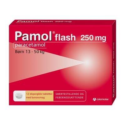 Pamol Flash 250 mg 12 stk