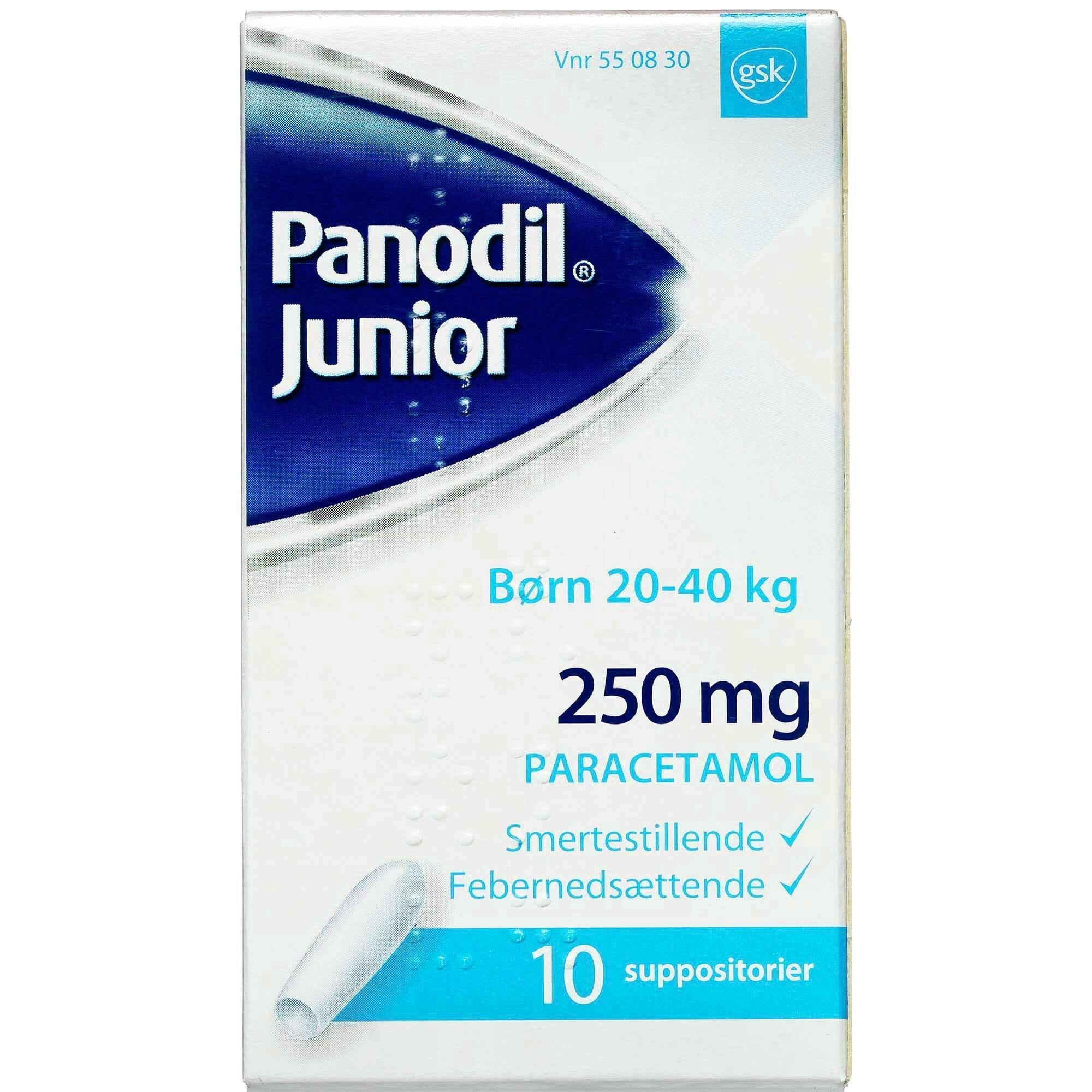 Panodil Junior 250 mg 10 stk