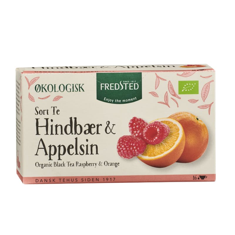 Fredsted Organic Black Tea Raspberry &amp; Orange 16 kpl