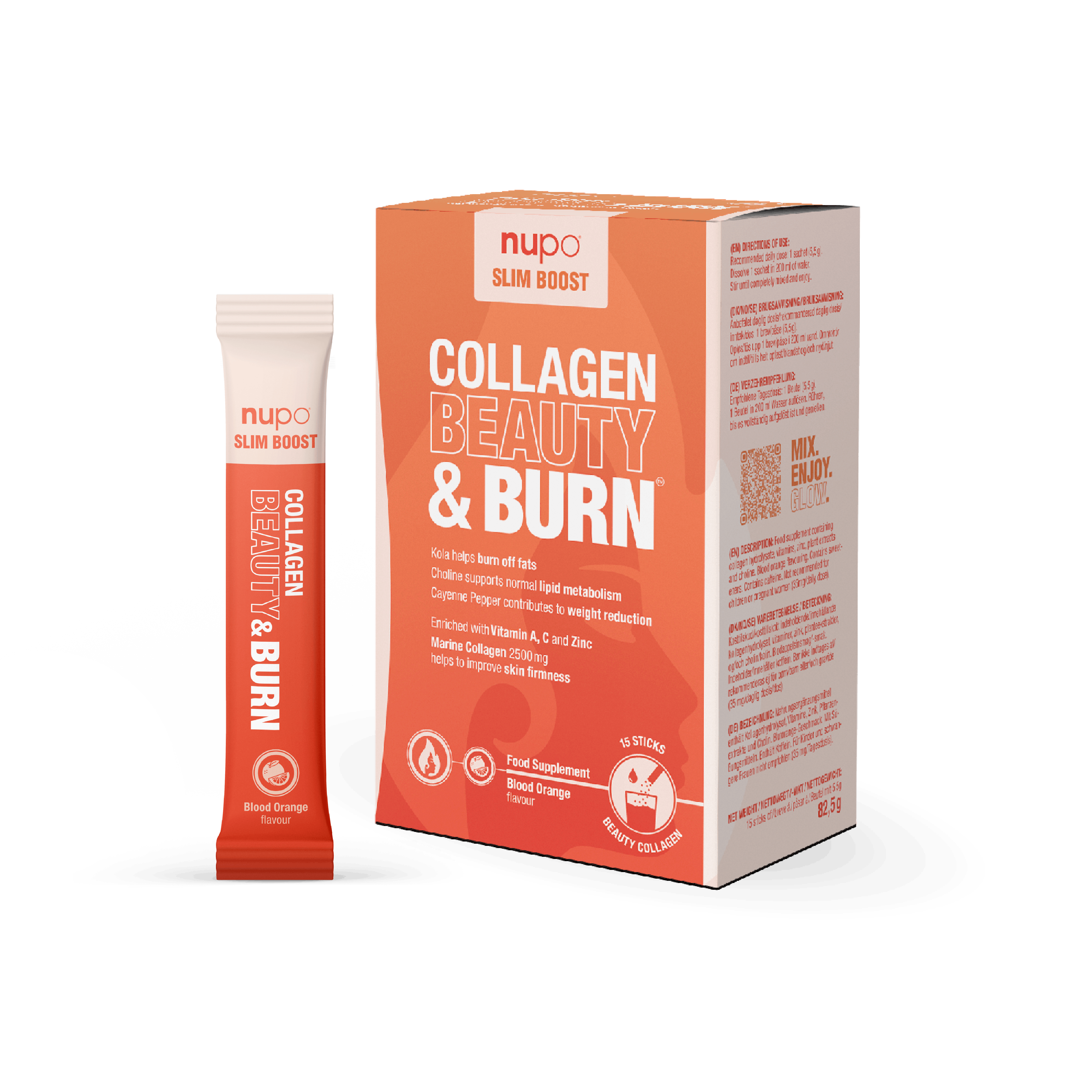 Nupo Slim Collagen Beauty & Burn 15 stk -