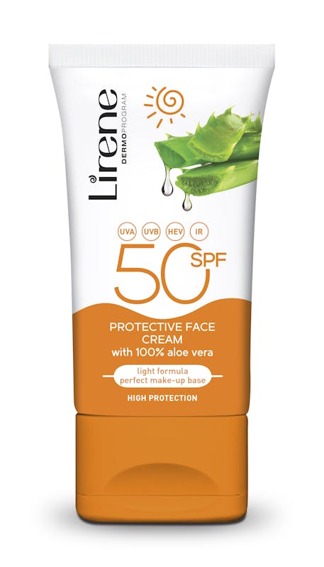 Lirene Protection Face Emulsion With Aloe And IR Complex SPF50 50 ml