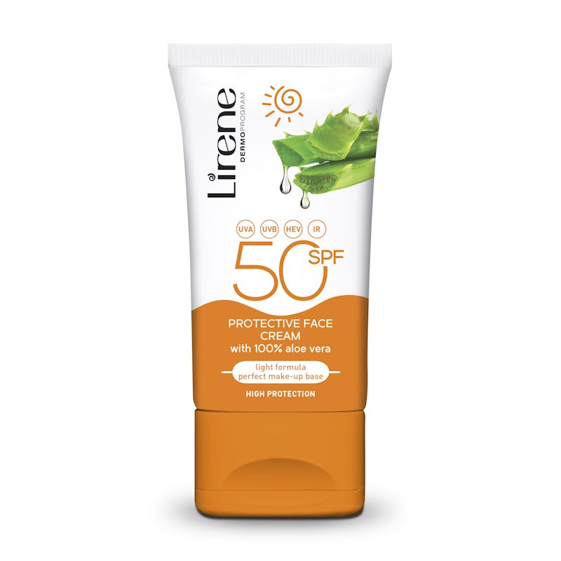 Lirene Protection Face Emulsion With Aloe And IR Complex SPF50 50 ml