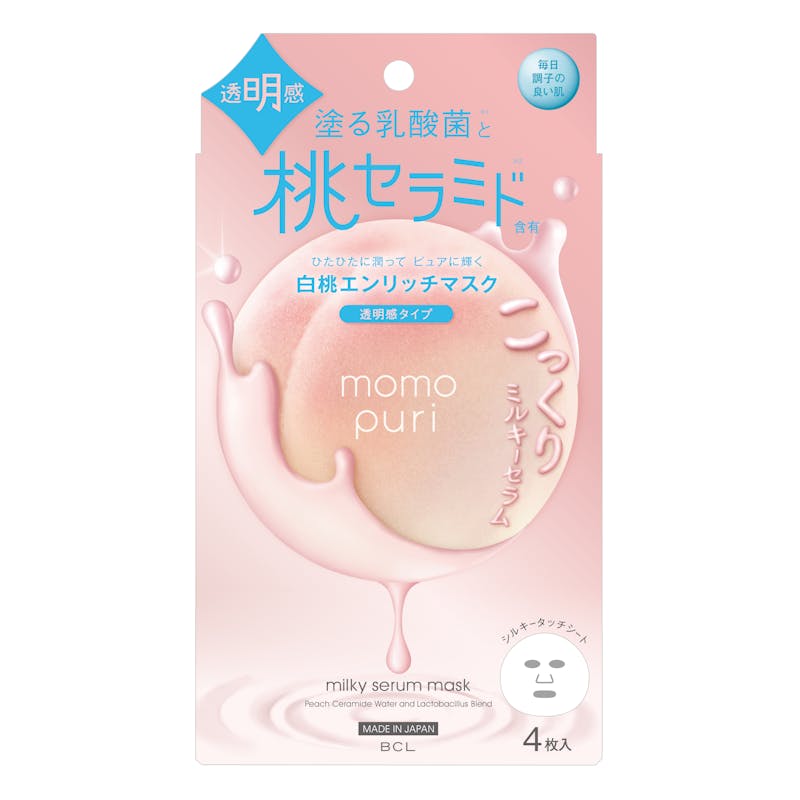 Momo Puri Milky Serum Mask 4 x 19 ml