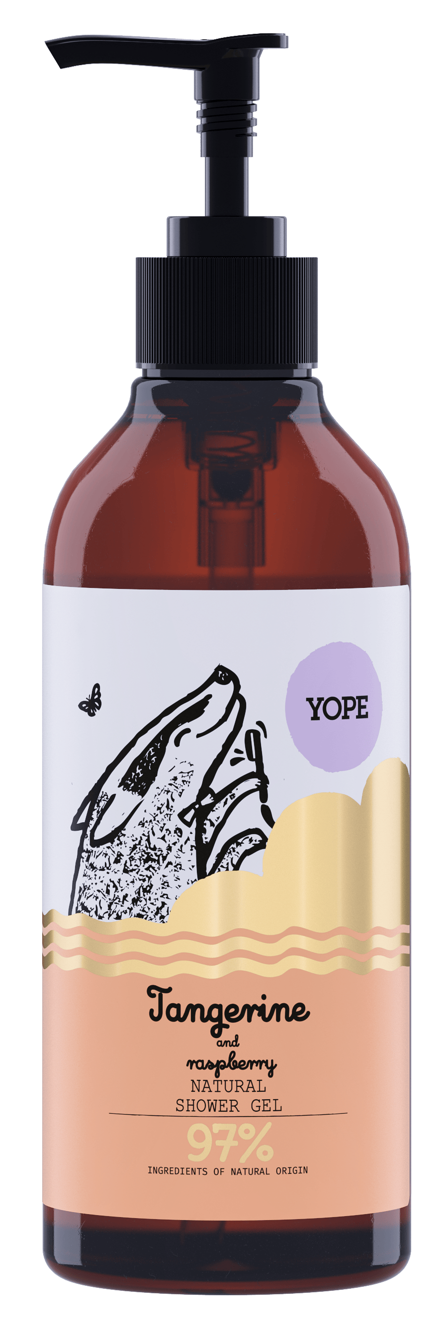 YOPE Shower Gel Tangerine And Raspberry 400 ml