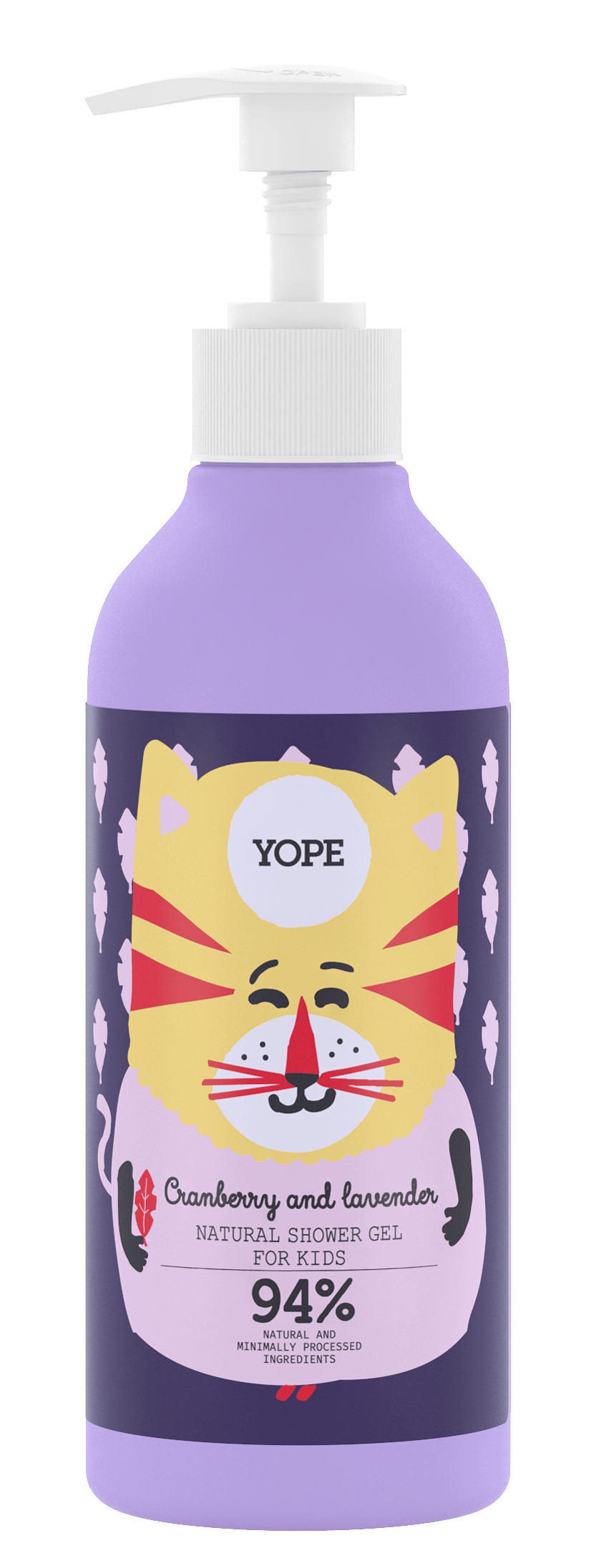 YOPE Shower Gel For Kids Cranberry & Lavender 400 ml