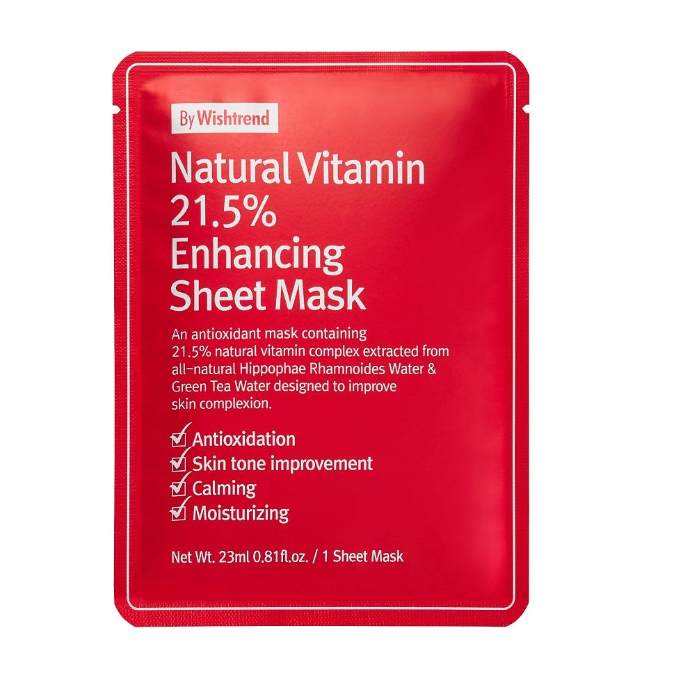 By Wishtrend Natural Vitamin 21.5% Enhancing Sheet Mask 23 ml