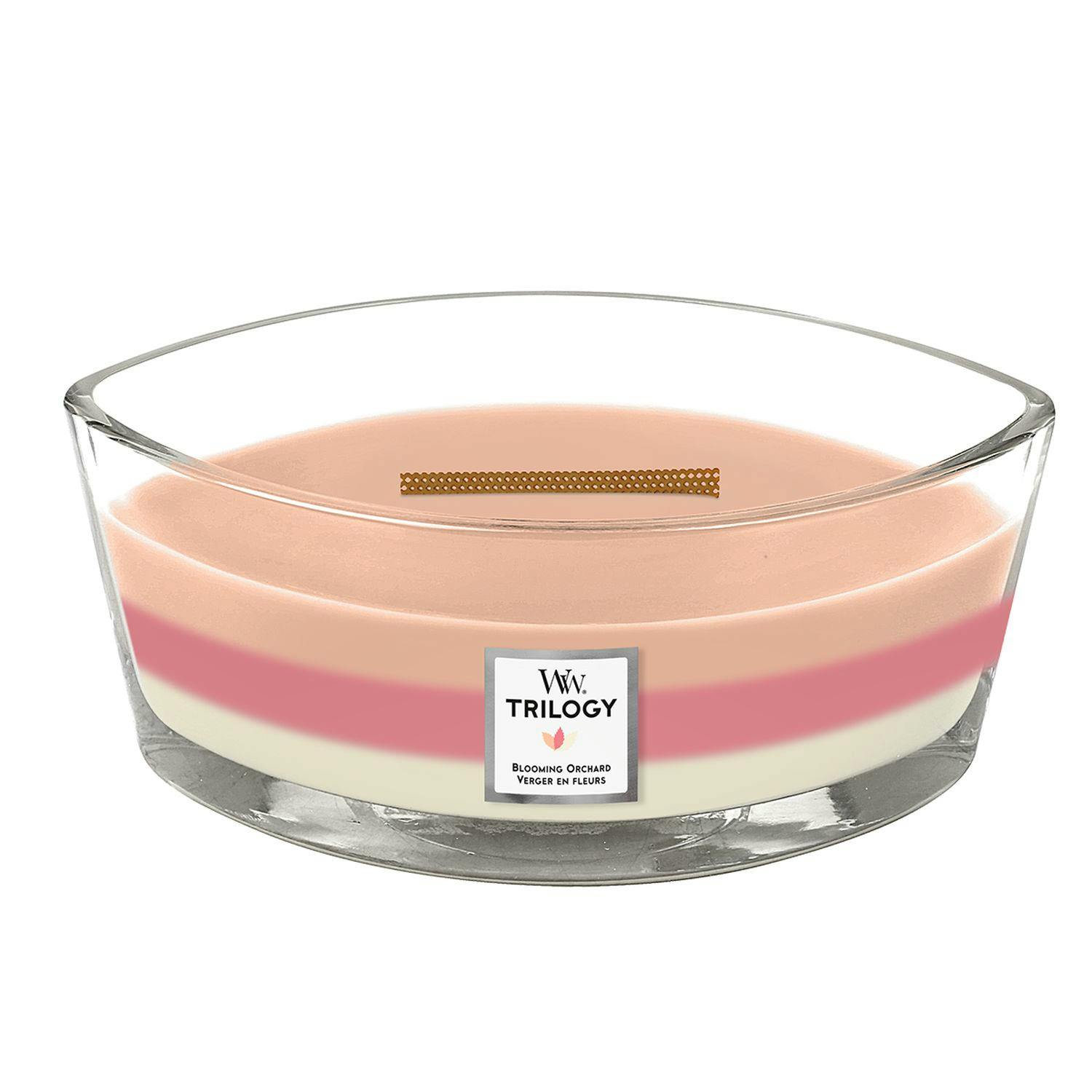WoodWick Trilogy Ellipse Heartwick Blooming Orchard 453 g