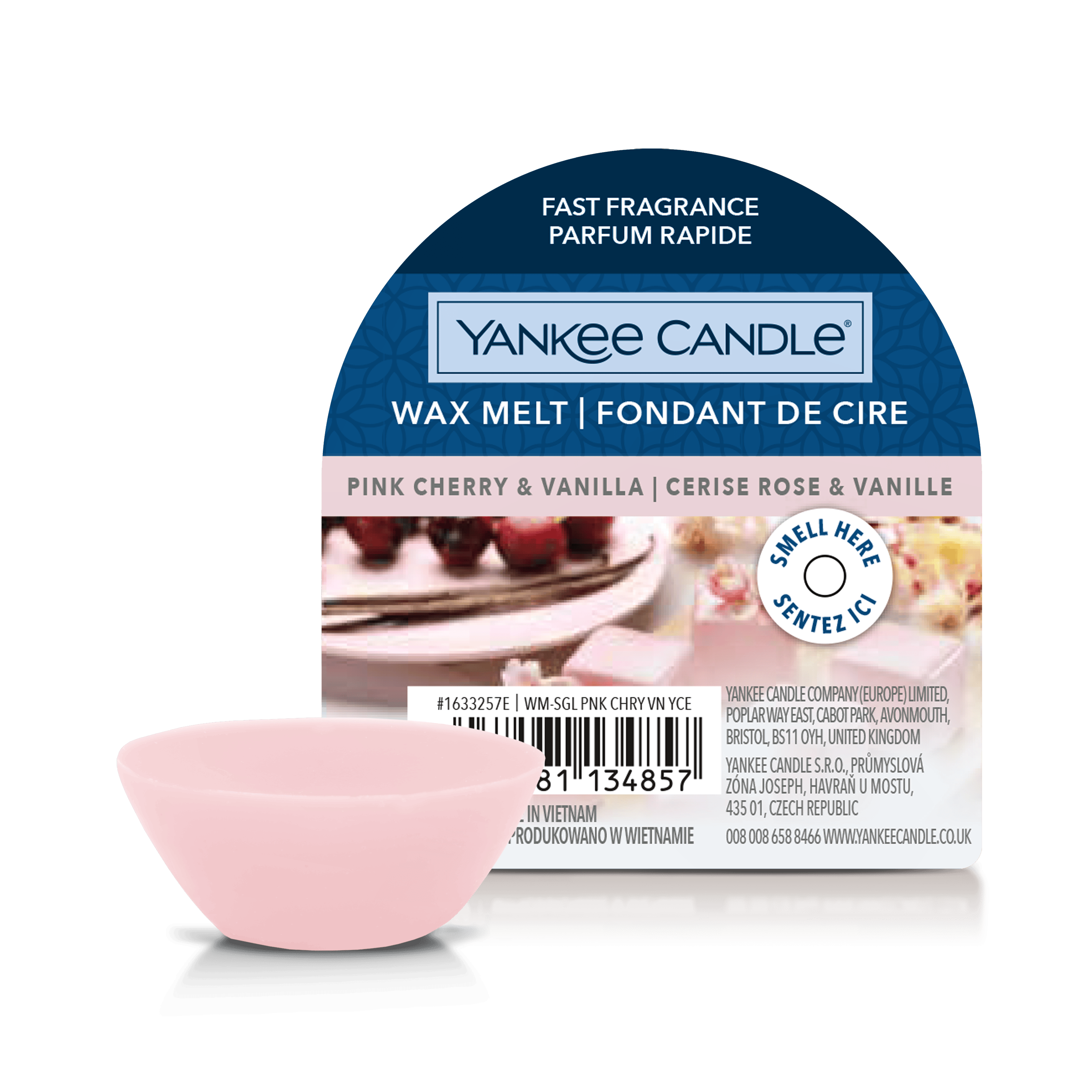 Yankee Candle Classic Wax Melt Pink Cherry & Vanilla 22 g