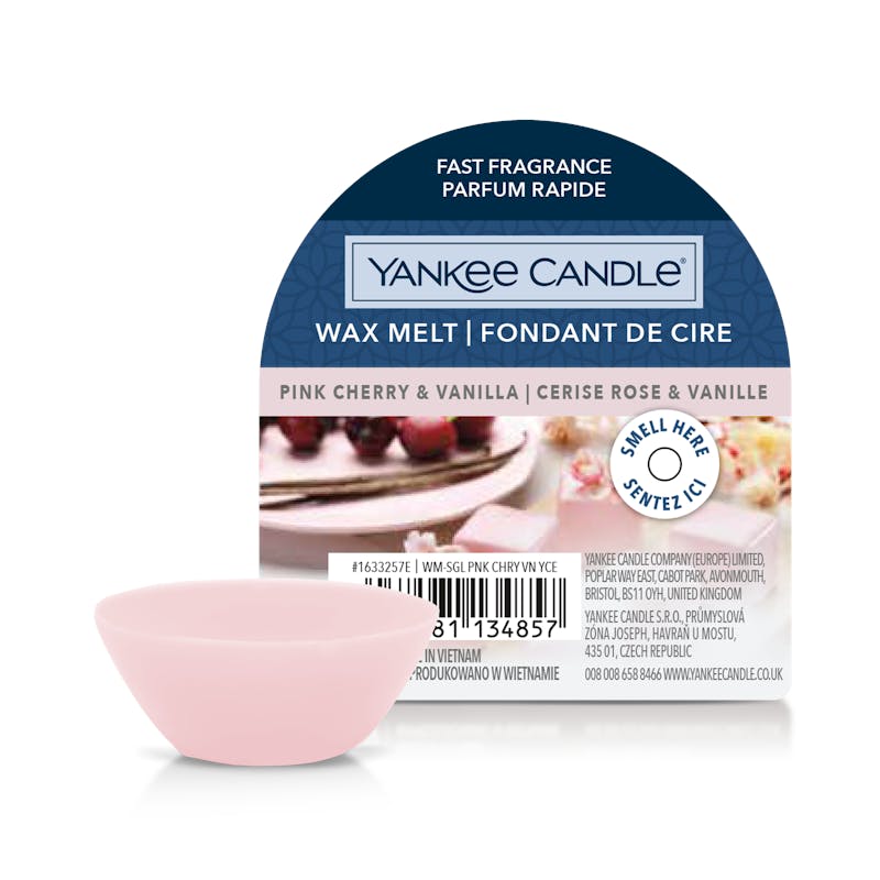 Yankee Candle Klassieke Wassmelt Roze Kersen En Vanille 22 g